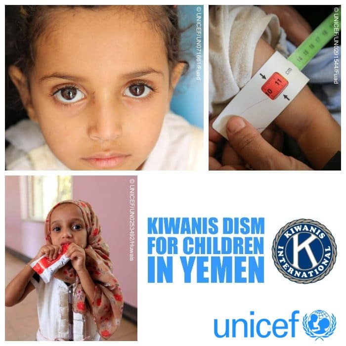 logo Kiwanis DISM for children in yemen